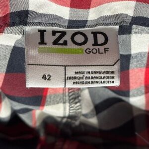 IZOD Plaid Golf Shirt size 42